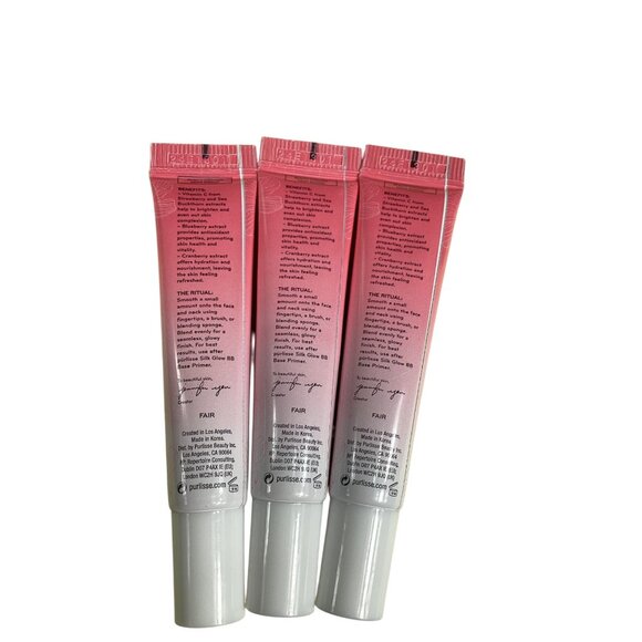 Purlisse Strawberry Vitamin C Tinted Moisturizer Set Of 3 Shade Fair makeup 0.34 - Picture 2 of 5